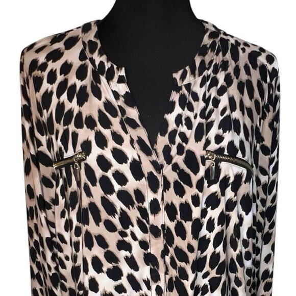 INC women’s 3X Animal Print stretchy Gold-tone
Zipper Y2K GypsyGoth Tunic - Picture 2 of 8